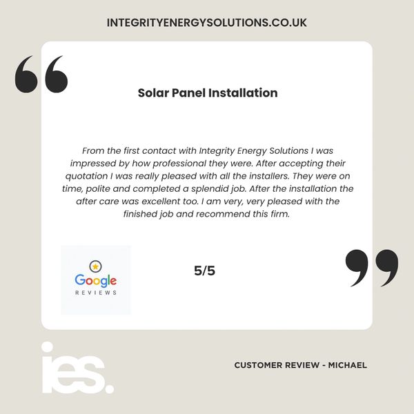 Solar Panel Installation, Integrity  Energy Solutions, Customer Review, Google, Renewables