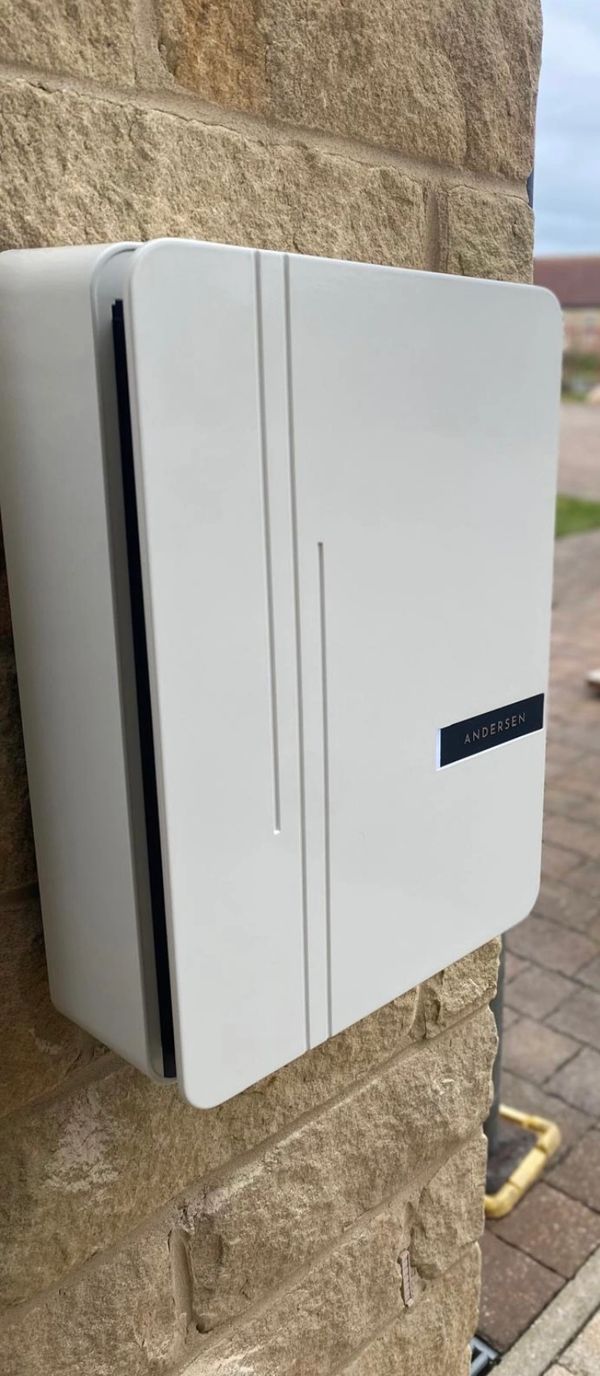 Andersen EV Car Charger, Solar Compatible, Integrity Energy Solutions, Approved Installer, Embleton