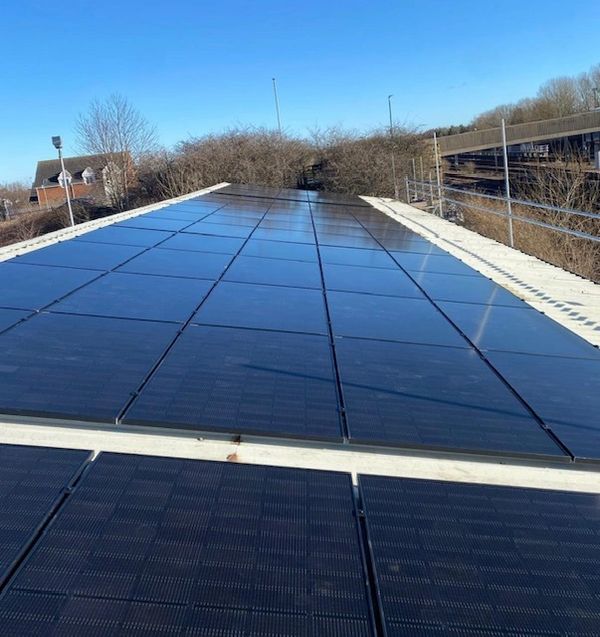 Solar Panels, Factory Roofs, Riggley Tin, On Roof, Northumberland, Integrity Energy Solutions