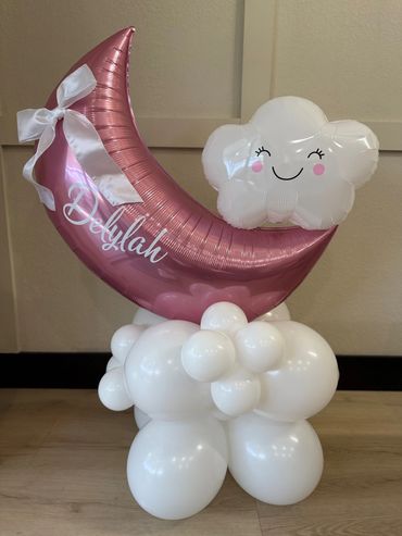 New Baby Balloons, Welcome Home Baby Balloons, Moon Balloons, Cloud Balloons