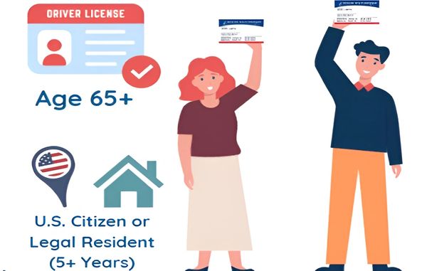 Medicare eligibility requirements infographic.