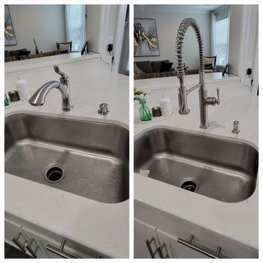kitchen faucet installation