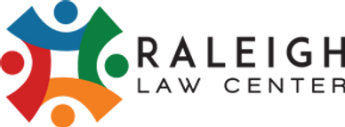 The Raleigh Law Center logo, which has four people holding hands. 