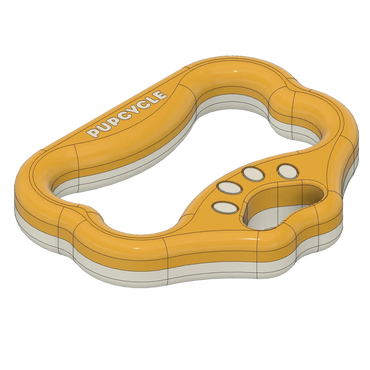 3D printed dog toy handle