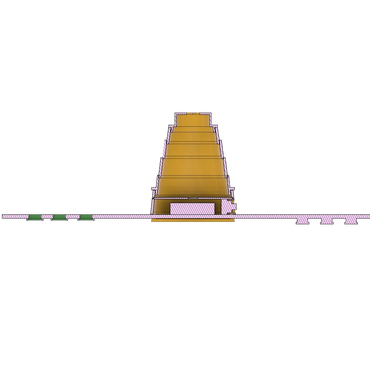 Section view of kids bracelet prototype