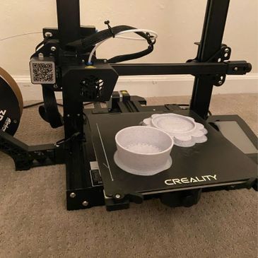 3D printing on a Creality CR-6SE printer