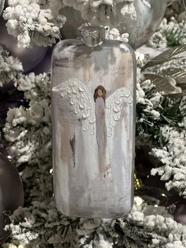 Raz stunning hand sculpted 5.5" Glass Angel Ornaments are gorgeous on the tree or as a gift.
