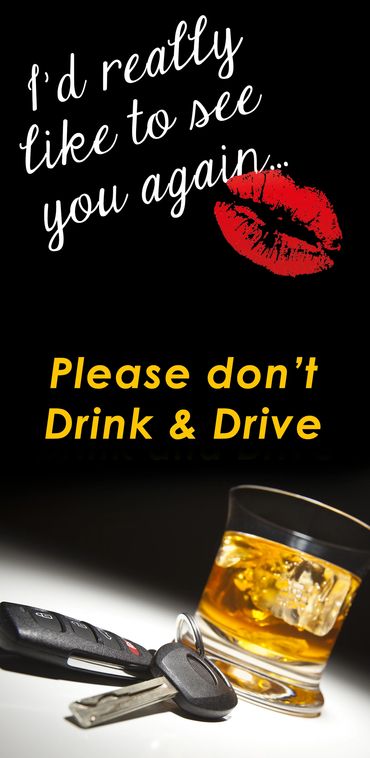 Website banner design for an anti-drunk driving campaign.