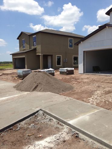 3/8s crushed concrete fines for a new driveway paver install