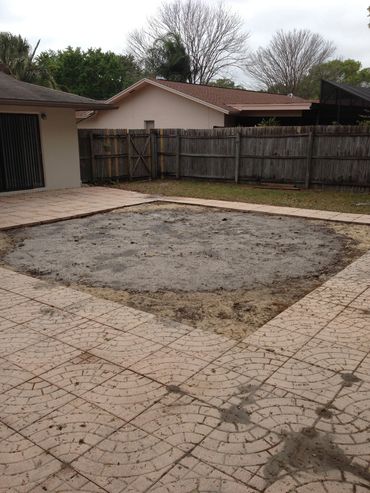 finished old pool fill in with fill dirt