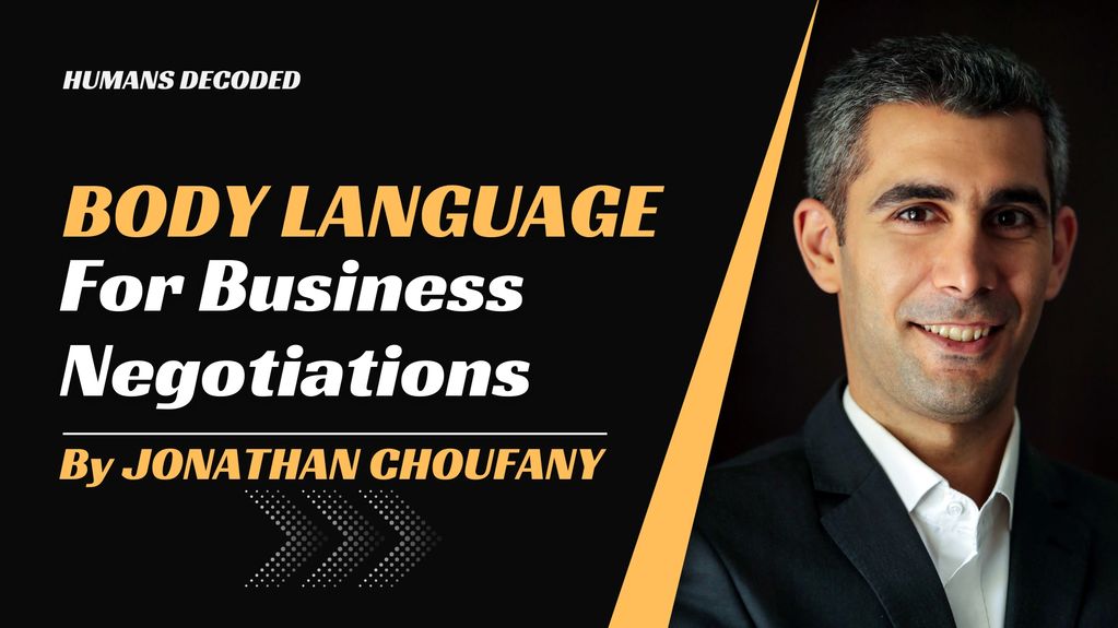 The Body Language For Business Negotiation and Communication Skills training course by Jonathan
