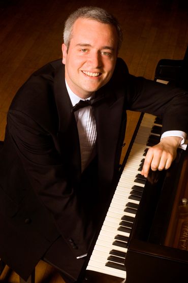 Marcus Andrews at the keyboard