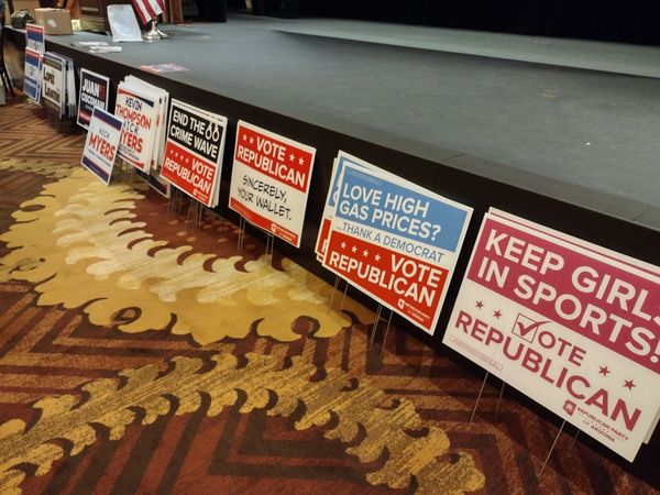 Campaign yard sign display