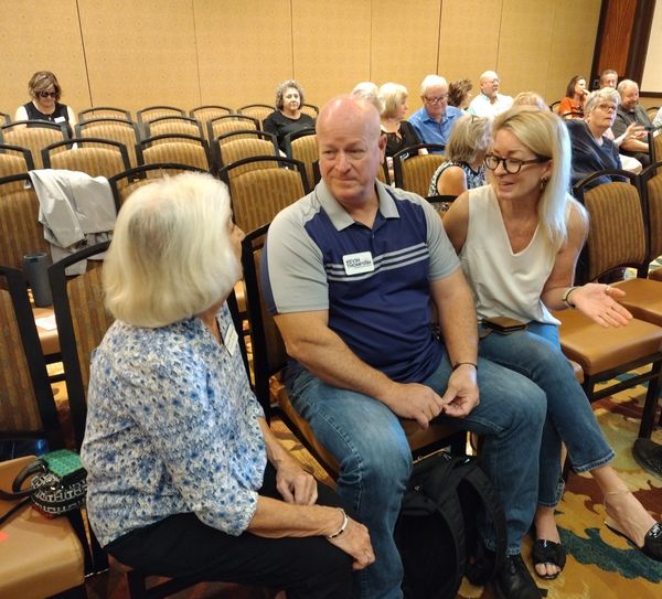 Donna Wickard and guest Kevin Thompson