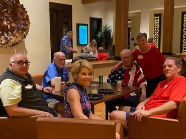 Members in the coffee bar