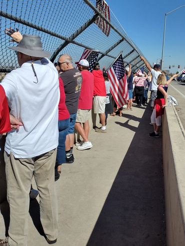 RR supporters of the truckers' Freedom Convoy to Washington DC