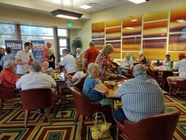 Members at the July meeting of RRAZRC