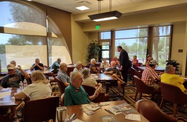 Members at the July meeting of RRAZRC