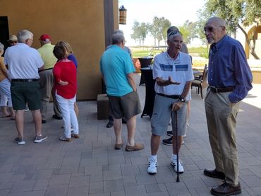 RRAZRC members hold social mixer on Robson Ranch Hermosa Ballroom patio