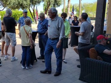 RRAZRC members hold social mixer on Robson Ranch Hermosa Ballroom patio