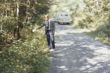 Vicinity Gotshall Road near Rauchtown, PA where Wayne Rifendifer's body was recovered. (Police photo