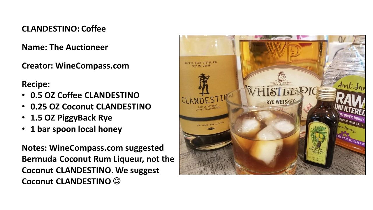 The Auctioneer cocktail recipe featuring Coffee Clandestino