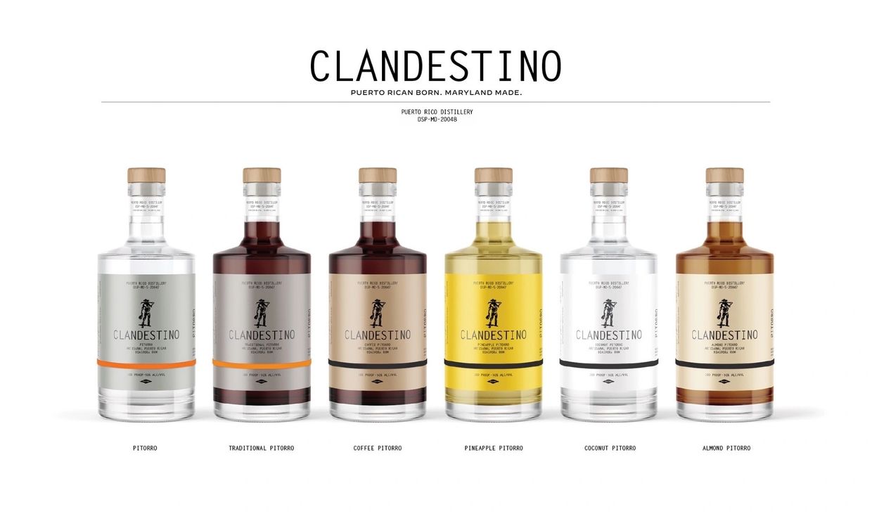 Clandestino flavors include Classic (unflavored), Traditional, Coffee, Pineapple, Coconut, Almond