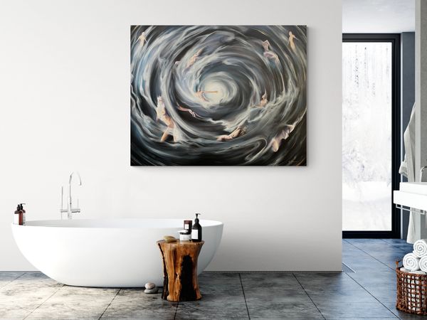 Well of Souls, oil on canvas, 48" x 60" Available by Mel Fiorentino