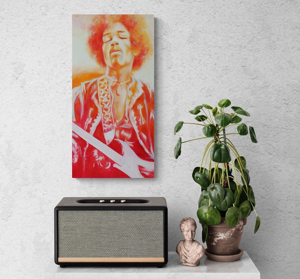 Voodoo Child, oil on canvas, 24" x 12" Available by Mel Fiorentino