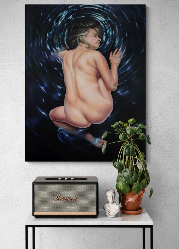 Echoes of Eternity, oil on canvas, 40" x 30" Available, Mel Fiorentino Studios