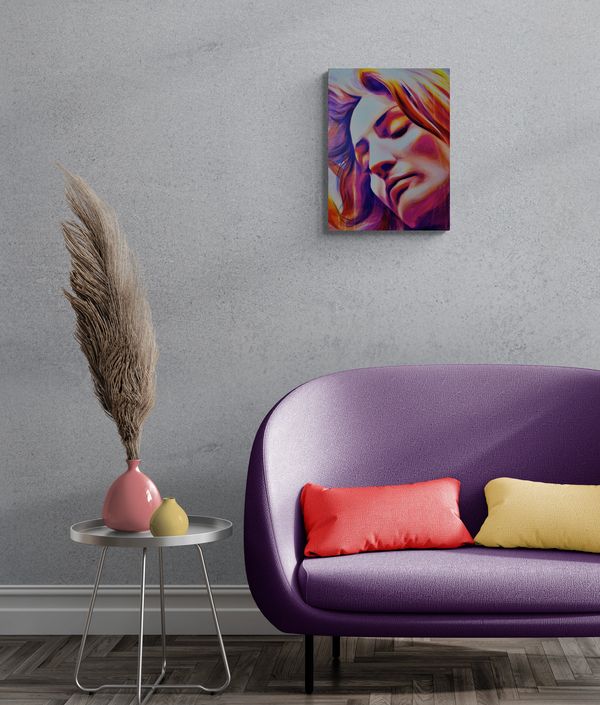 Ultraviolet, acrylic on canvas, 24" x 18" Available by Mel Fiorentino