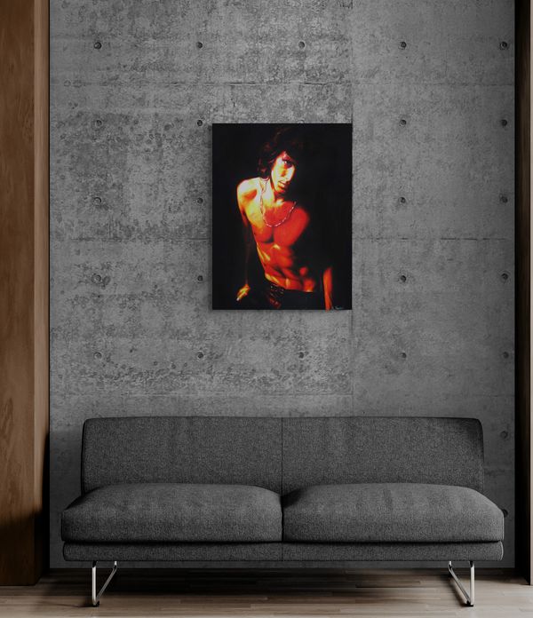Jim Morrison, oil on canvas, 36" x 24" Available by Mel Fiorentino