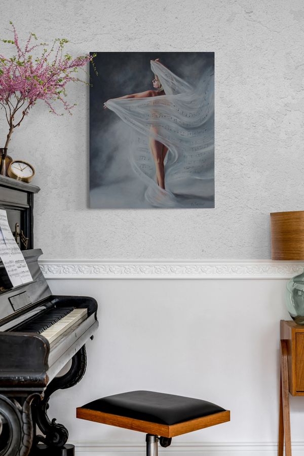 Requiem in Motion, oil on canvas, 30" x 24" Available by Mel Fiorentino