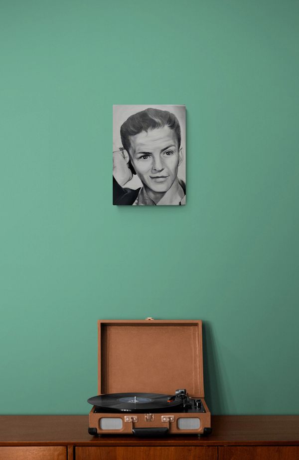 Frank Sinatra, oil on canvas, 10" x 8" Available by Mel Fiorentino