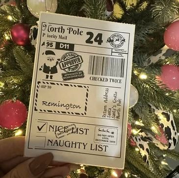 Santa gift labels this year for that extra magical touch. Just peel and stick! These will be $2.50 e