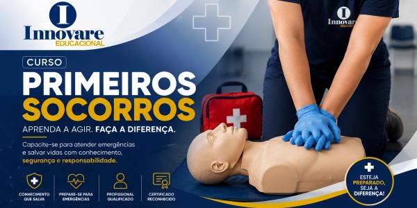 Curso de primeiros socorros com foco em segurança e responsabilidade.