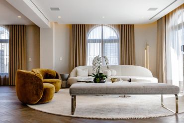 Fotografia de ambiente interno, decorado e moderno