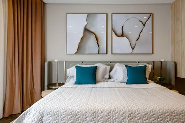 Fotografia de quarto decorado