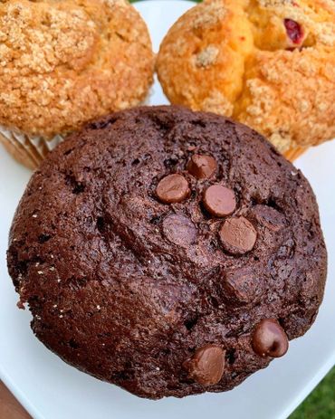 Oversized muffins - triple chocolate, orange cranberry, blueberry or apple cinnamon