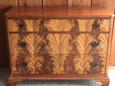 Restored antique wooden dresser