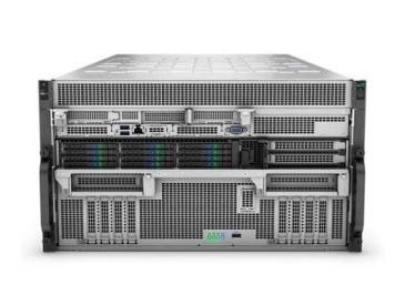 Front view of a server rack unit.