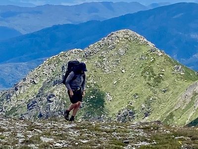 Hiker in Kosciuszko National Park