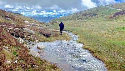 Hiker in Kosciuszko National Park
