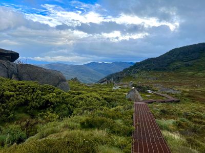 Snowies Alpine Walk trail from Charlotte Pass to Perisher Valley, Kosciuszko National Park