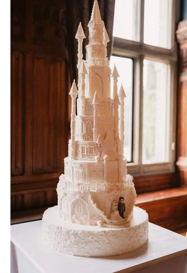 Huge Bespoke Castle Cake Wedding Cake