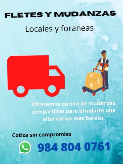 fletes y mudanzas locales y foraneas