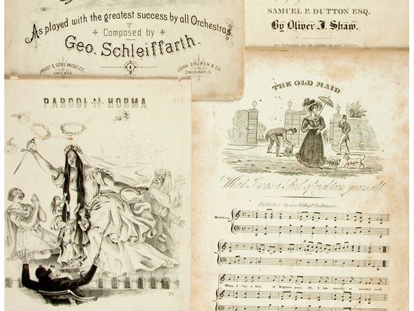 19th century sheet music.