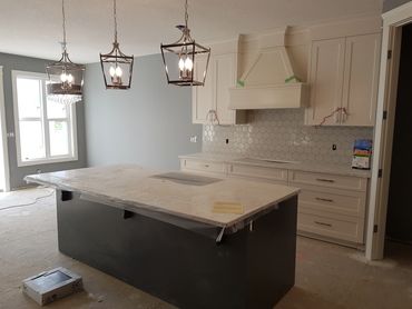 new modern kitchen build picture