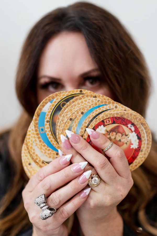 tarot and oracle readings with charms runes lenormand intuition client reading