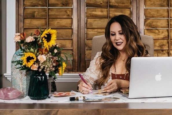 coach and healing with reiki and tarot and oracle cards working on clients for cleansing and health